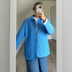 Vineyard Vines Blue and Pink Quilted jacket